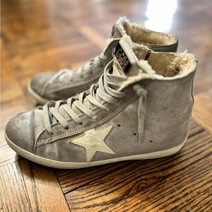 Golden Goose Francy Shearling High Tops